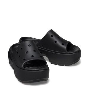 Crocs Stomp Water Resistant Platform Slide Sandal